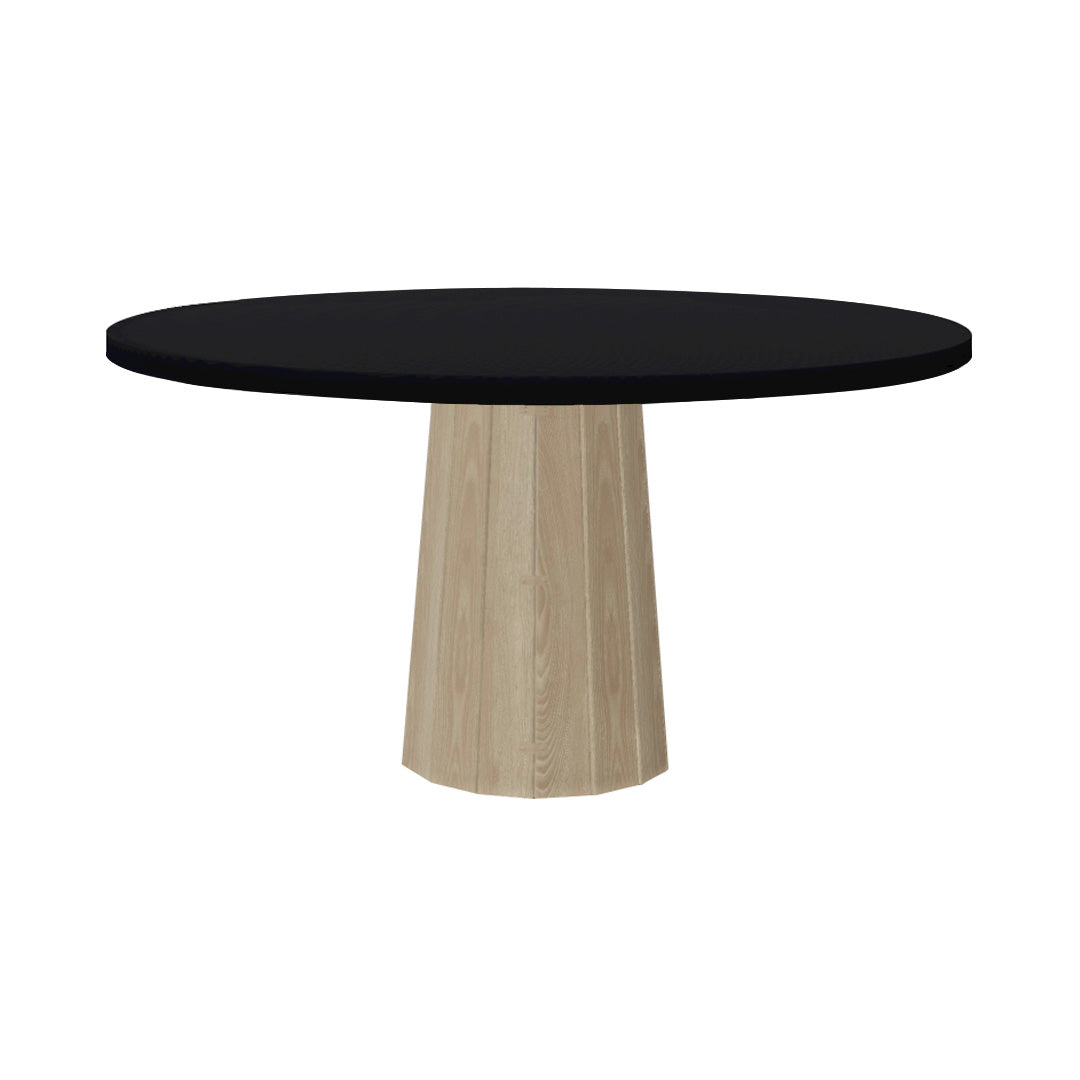 Container Round Table: Large + Bodhi Cover + Jet Black + White Wash