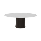 Container HPL Round Table: XXL + Bodhi Cover + White + Grey