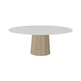 Container HPL Round Table: XXL + Bodhi Cover + White + White Wash