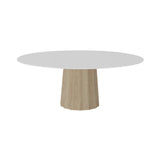 Container HPL Round Table: XXL + Bodhi Cover + White + White Wash