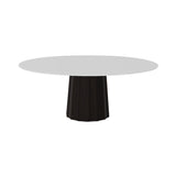 Container HPL Round Table: XXL + Bodhi Cover + White + Wenge