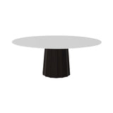 Container HPL Round Table: XXL + Bodhi Cover + White + Wenge