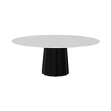 Container HPL Round Table: XXL + Bodhi Cover + White + Black