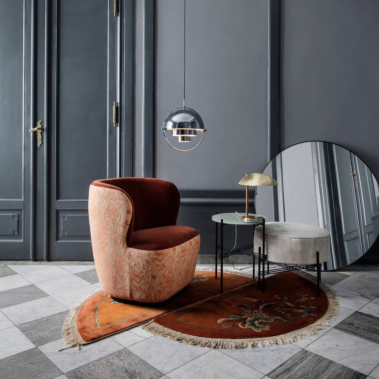 Gubi Wall Mirror: Round