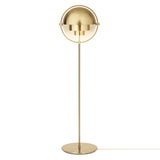 Multi-Lite Floor Lamp: Brass + Shiny Brass
