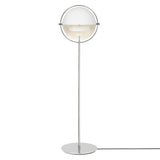 Multi-Lite Floor Lamp: Chrome + White Semi Matt