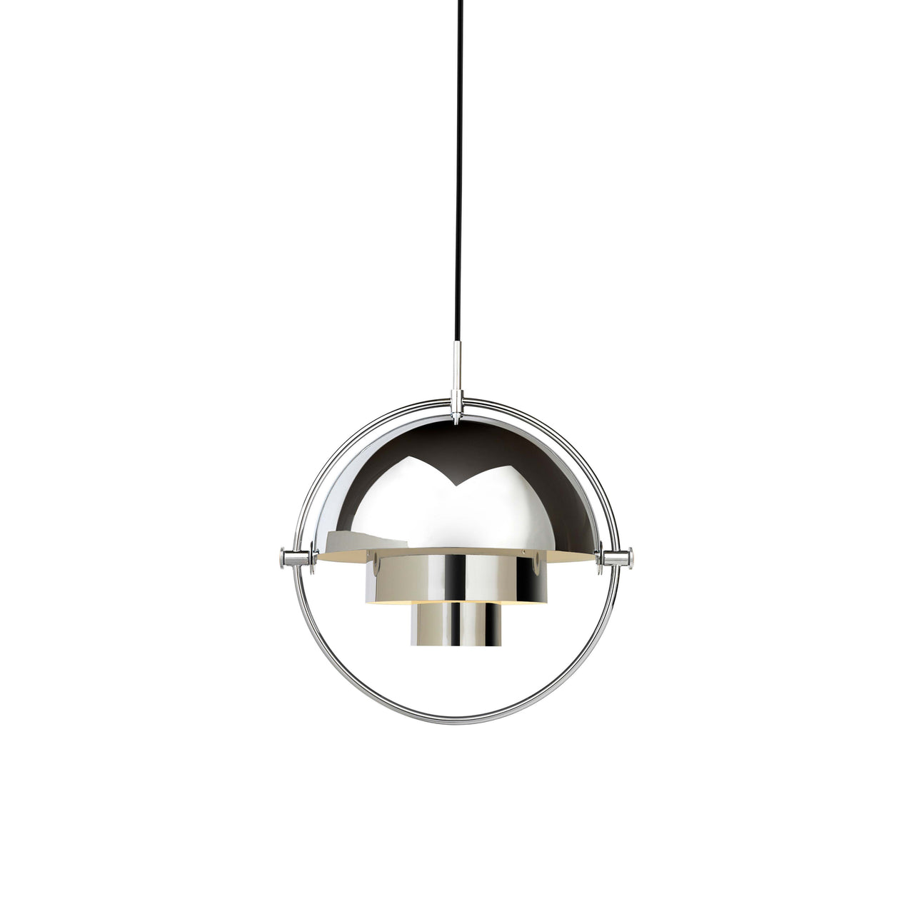 Multi-Lite Pendant: Small + Chrome + Chrome