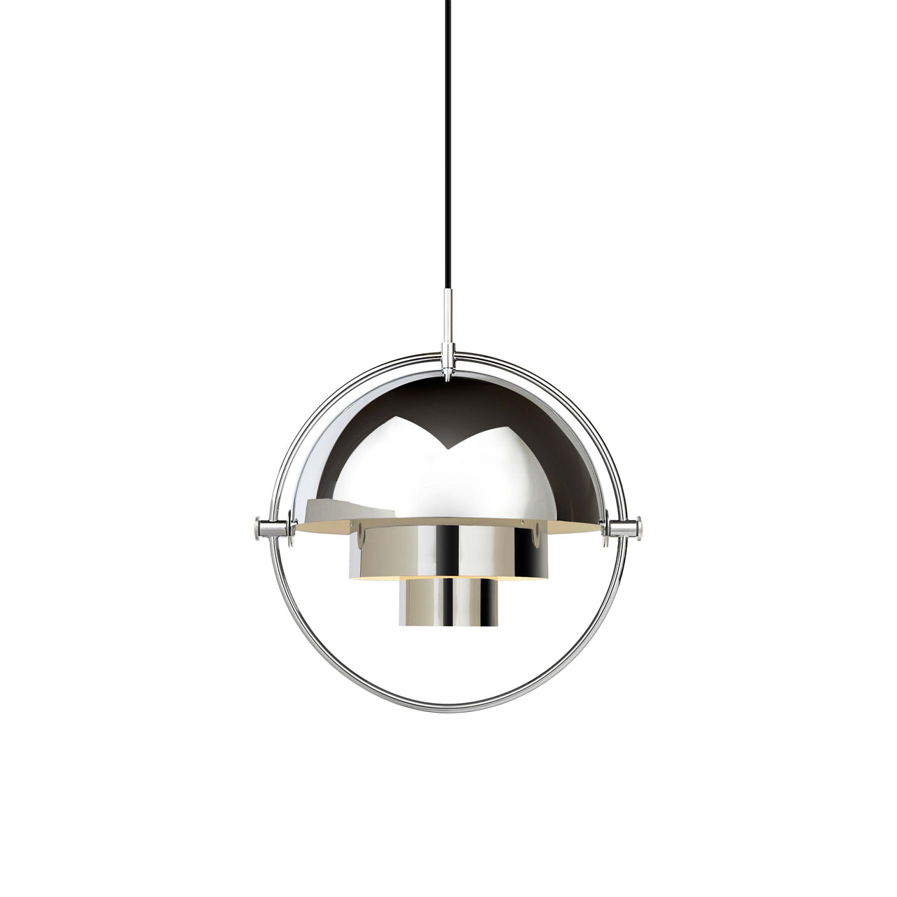 Multi-Lite Pendant: Small + Chrome + Chrome