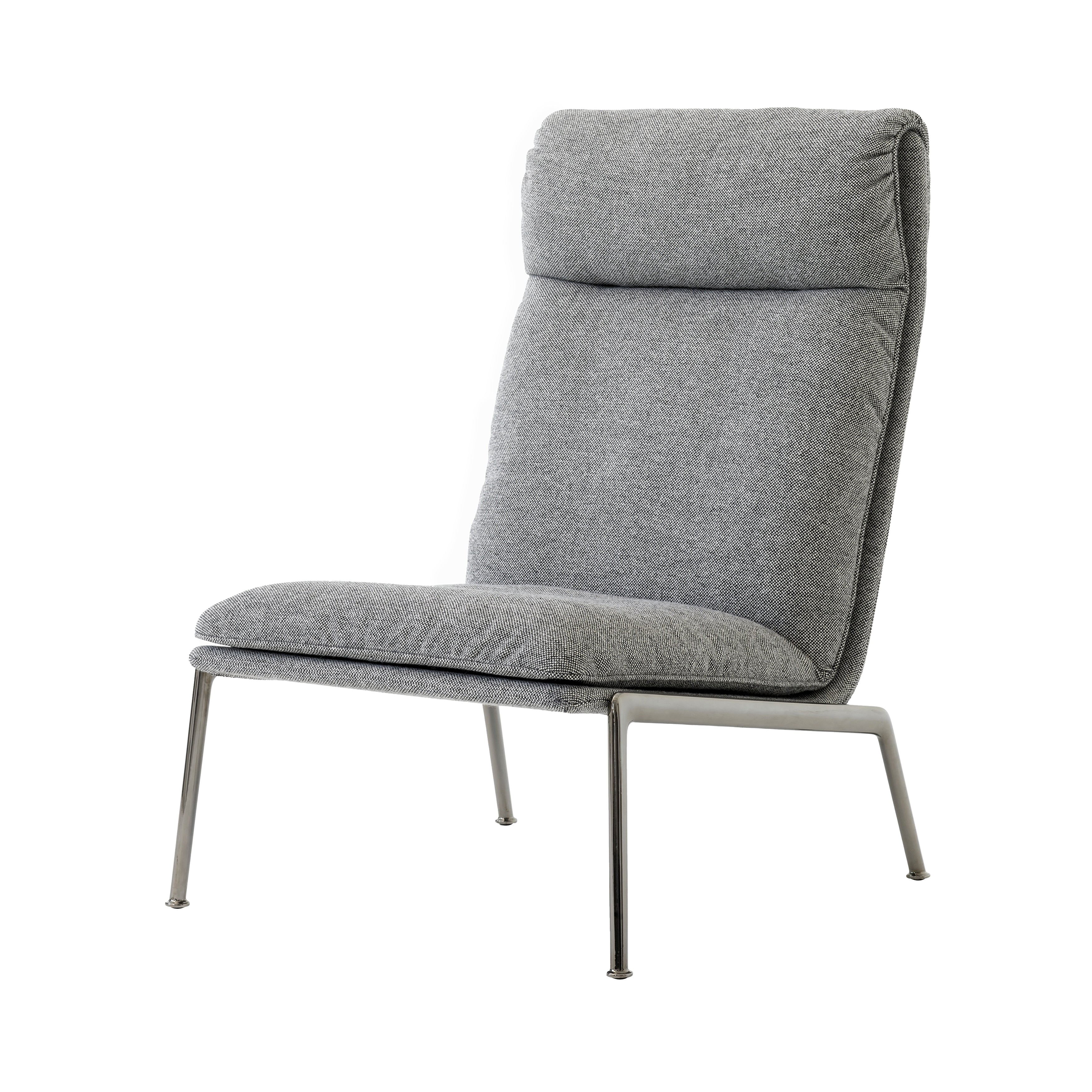 Muno LN16 Highback Lounge Chair: Dark Chrome