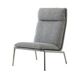 Muno LN16 Highback Lounge Chair: Dark Chrome
