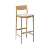 Minatomirai Cafe Bar + Counter Stool N-BS01: Upholstered + Bar + Pure Oak