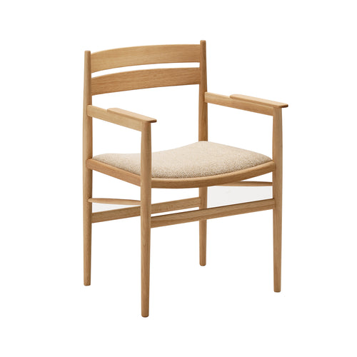 Hiroo Dining Chair N-DC04: Upholstered: Pure Oak + Coda 2