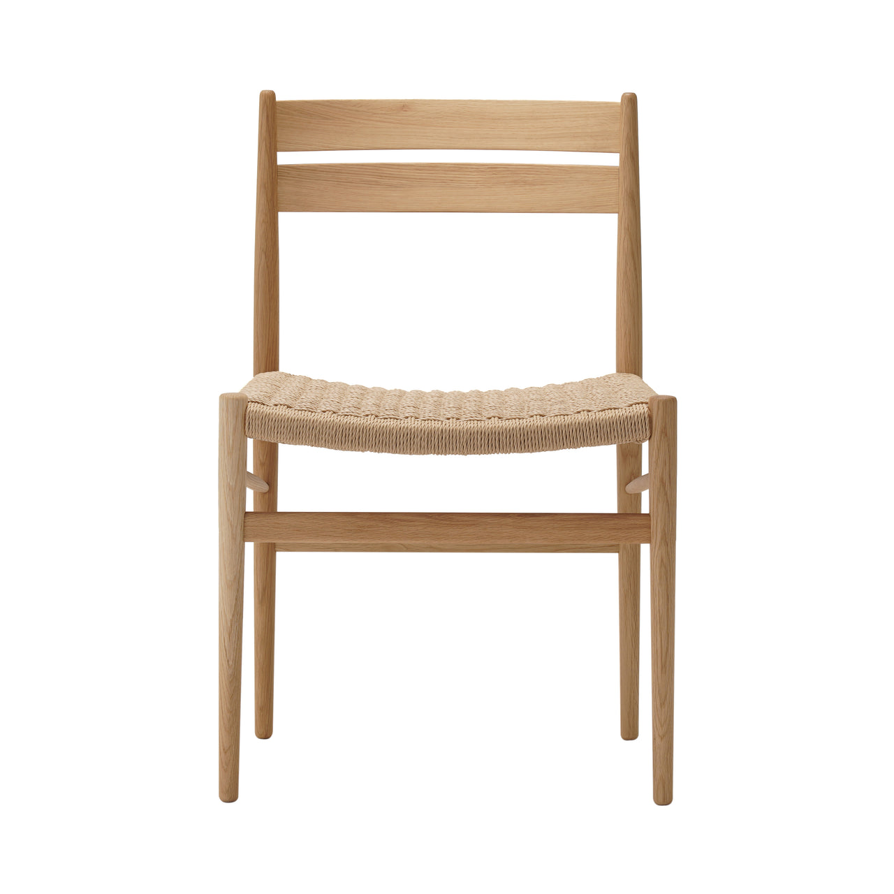 Hiroo Dining Chair N-DC05: Paper Cord: Pure Oak