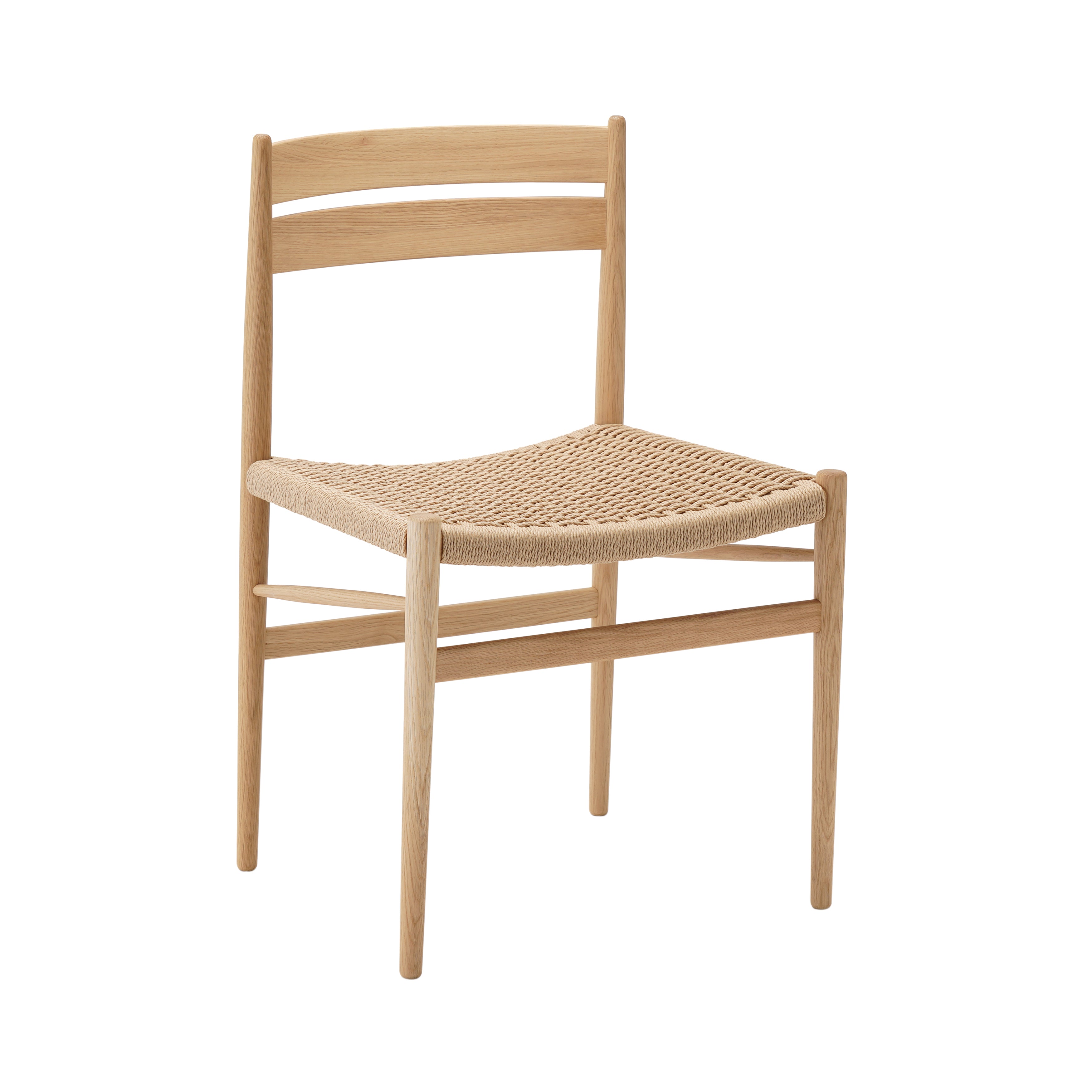 Hiroo Dining Chair N-DC05: Paper Cord: Pure Oak