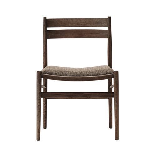 Hiroo Dining Chair N-DC05: Upholstered + Smoked Oak + Coda 2