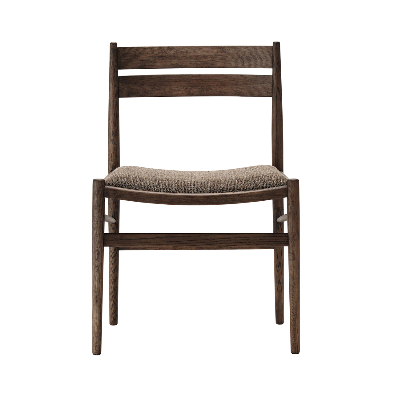 Hiroo Dining Chair N-DC05: Upholstered + Smoked Oak