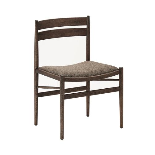 Hiroo Dining Chair N-DC05: Upholstered + Smoked Oak