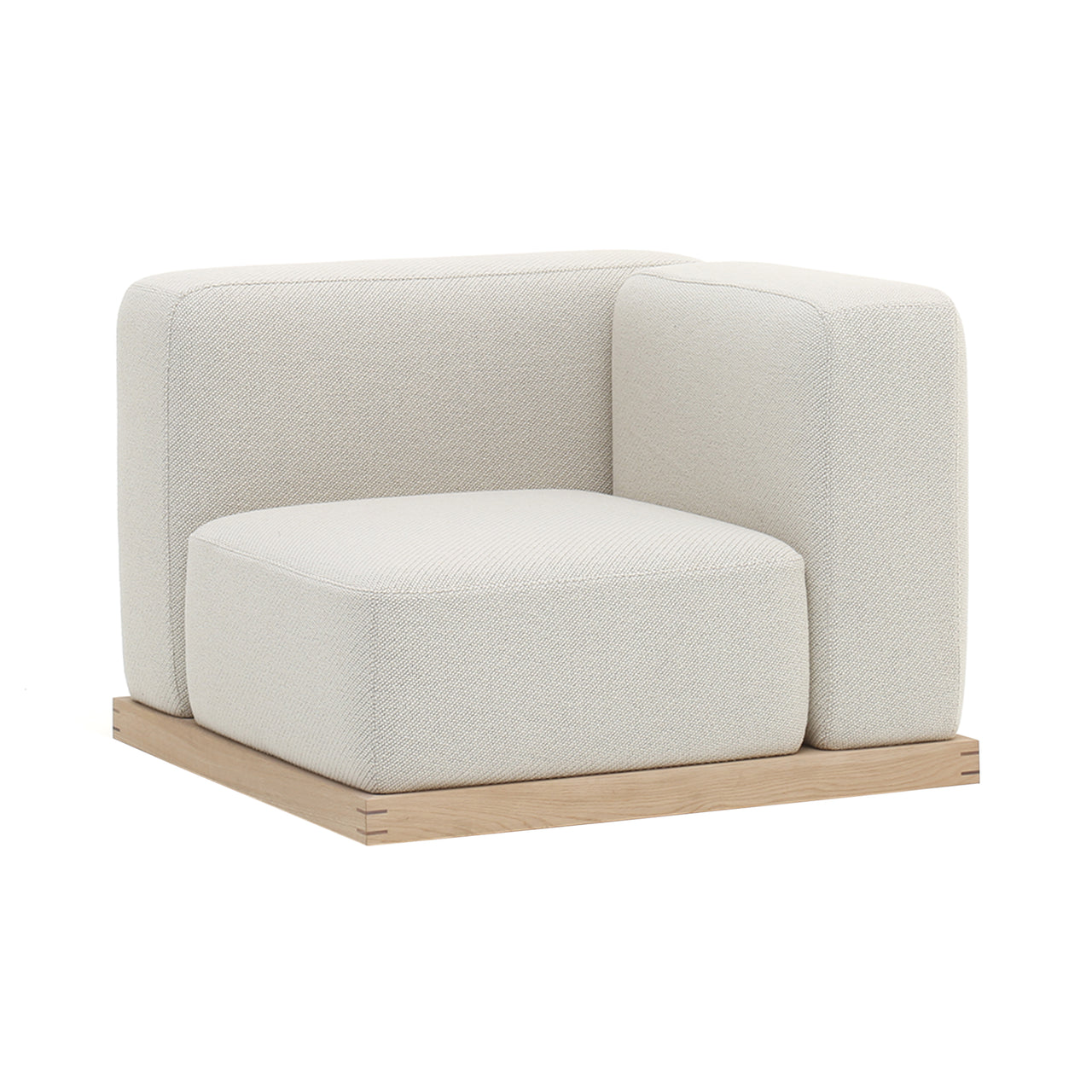 Sofa Modules N-S02: Pure Oak + Arm Sofa - Left