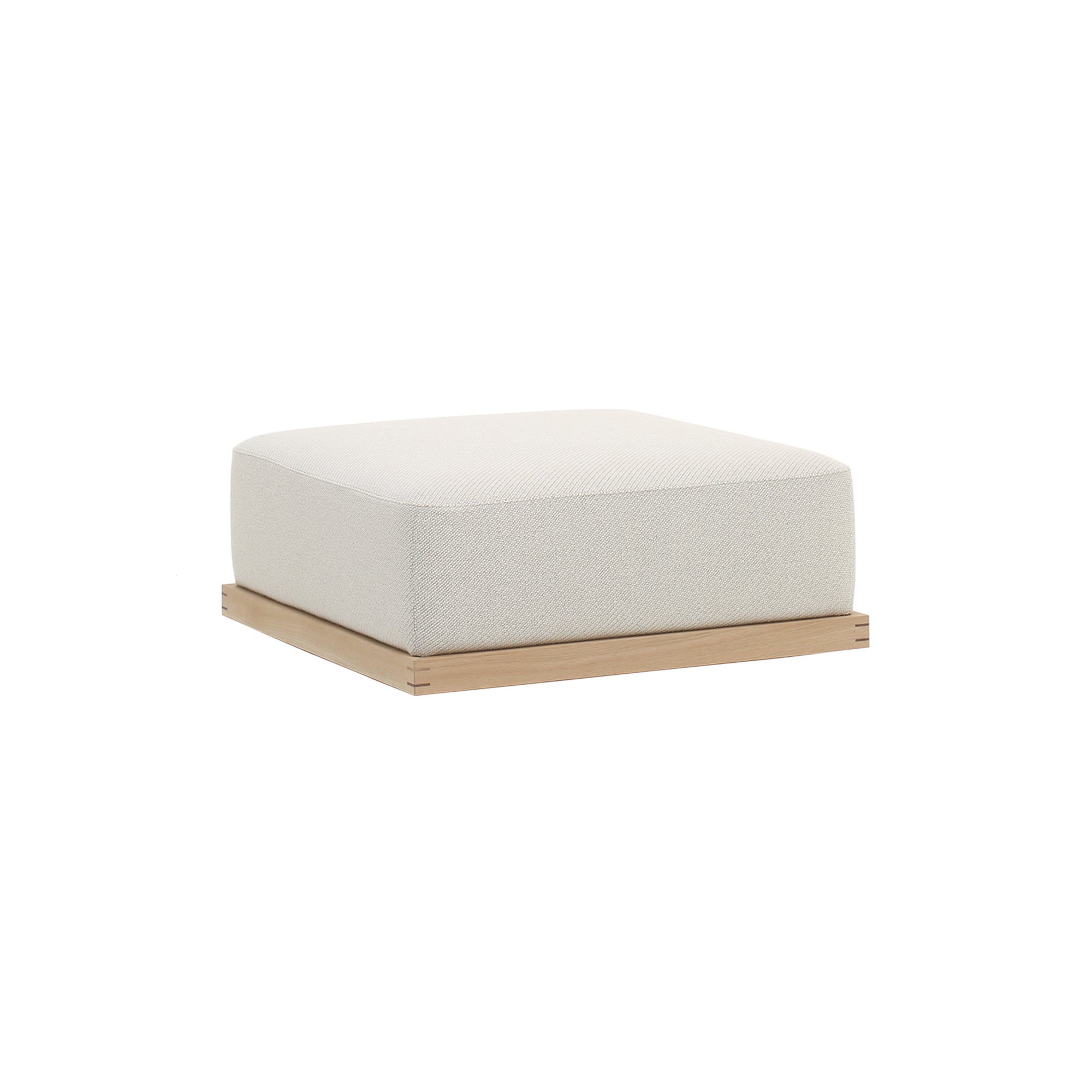 Sofa Modules N-S02: Pure Oak + Ottoman