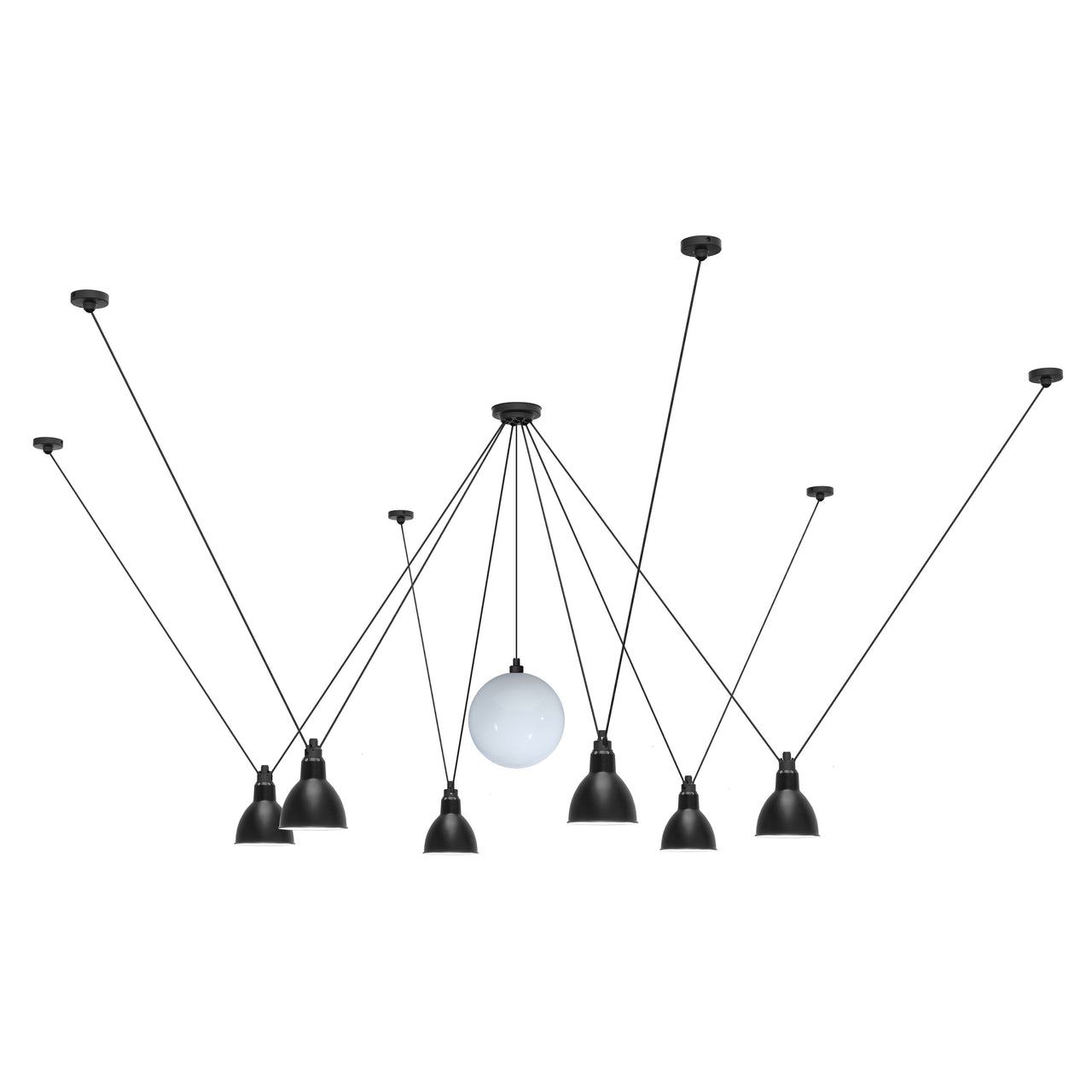 Les Acrobates N ° 327 Pendant Lamp: Glassball + Large - 9.8