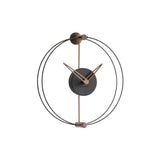 Nano Wall Clock: Walnut + Black