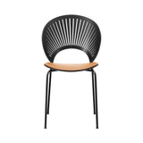 Trinidad Chair: Black Base + Seat Upholstered +Black Lacquered