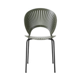 Trinidad Chair: Stacking + Khaki Green + Black 