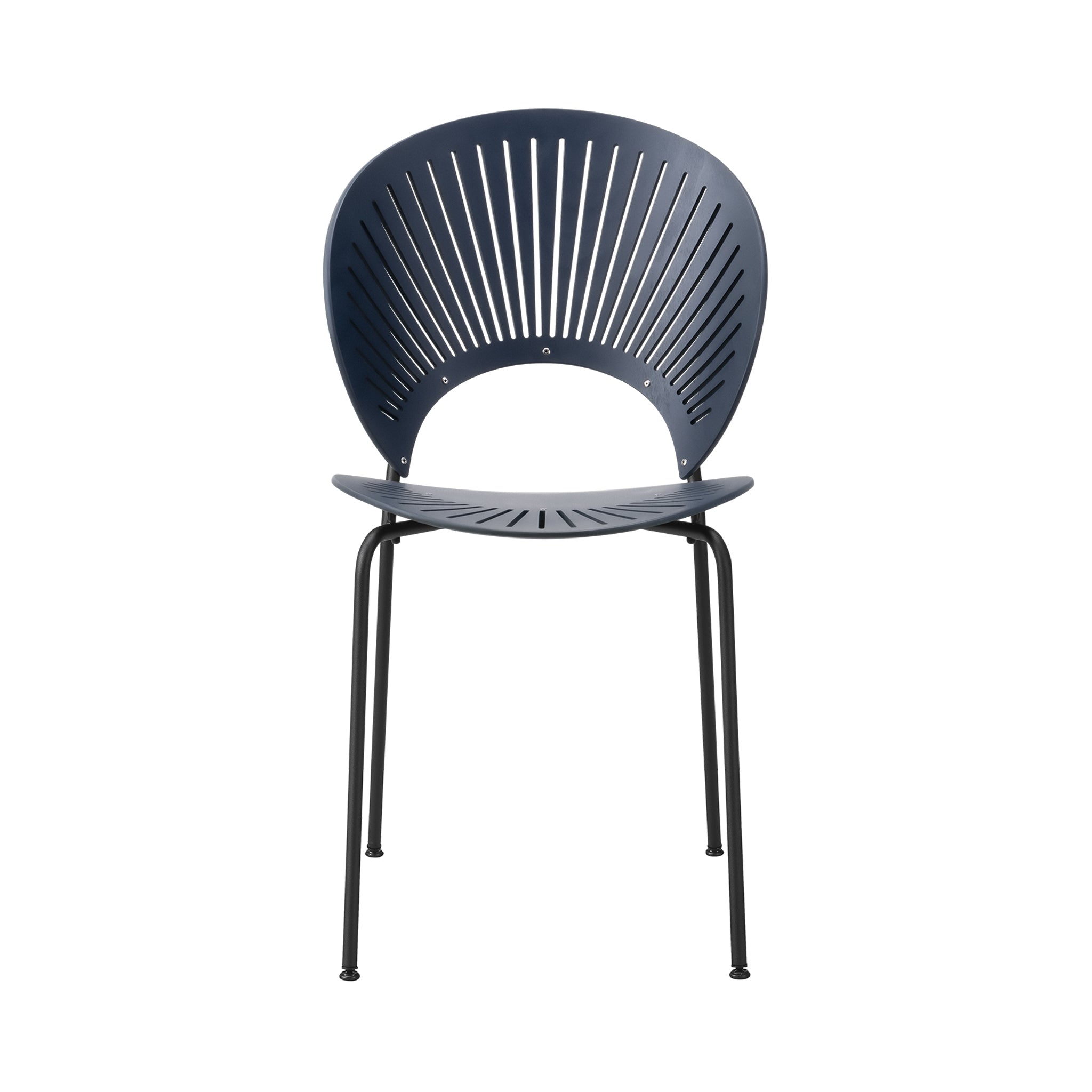 Trinidad Chair: Stacking + Nordic Blue + Black