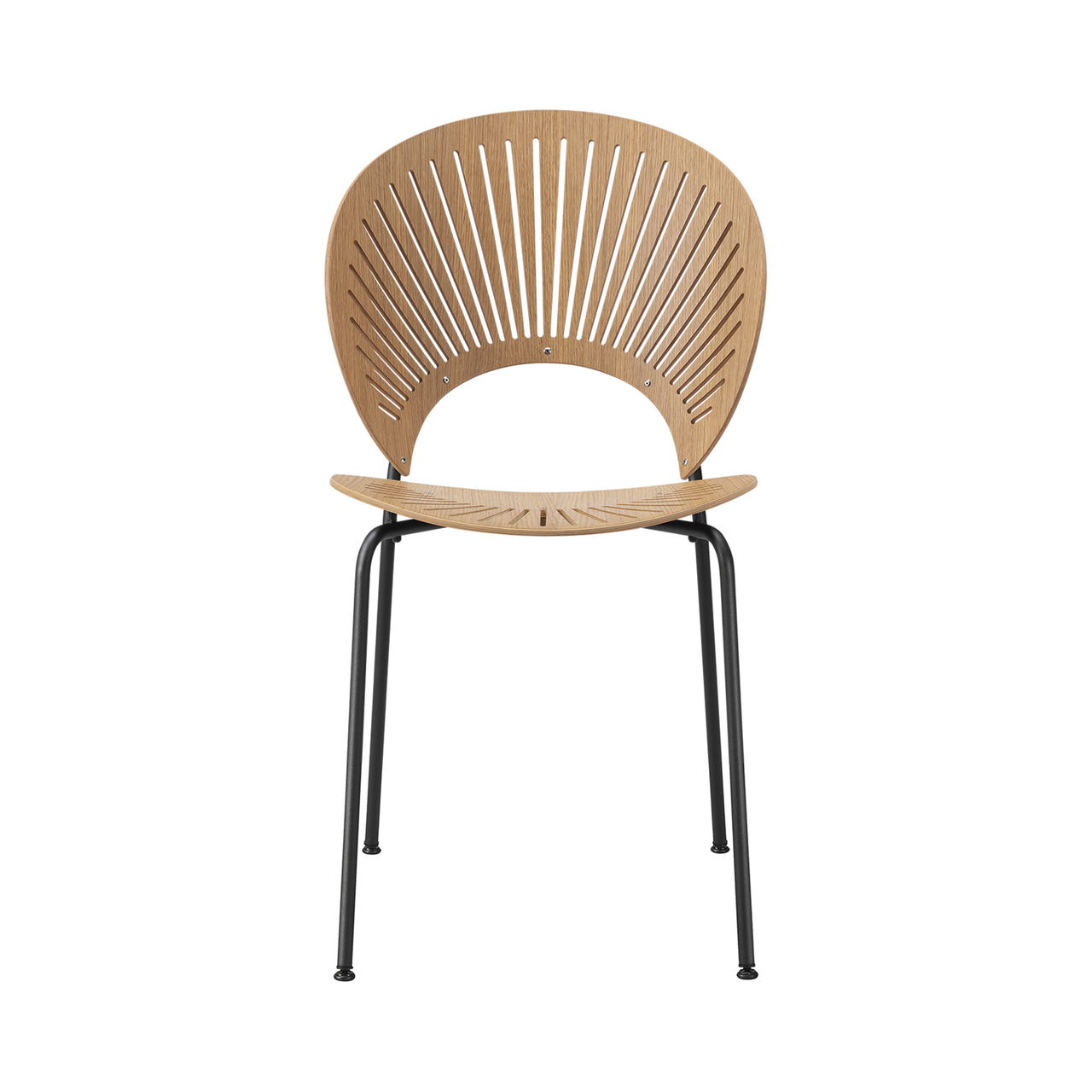 Trinidad Chair: Stacking + Oiled Oak + Black