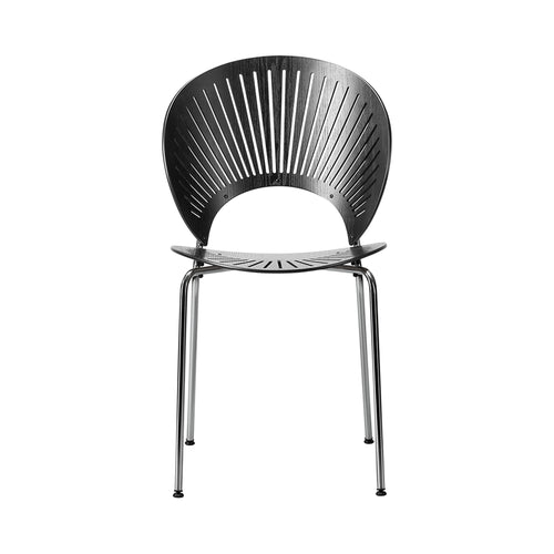 Trinidad Chair: Stacking +  Black Ash + Chrome