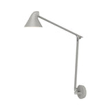 NJP Wall Box Lamp: Long + Light Aluminum Grey