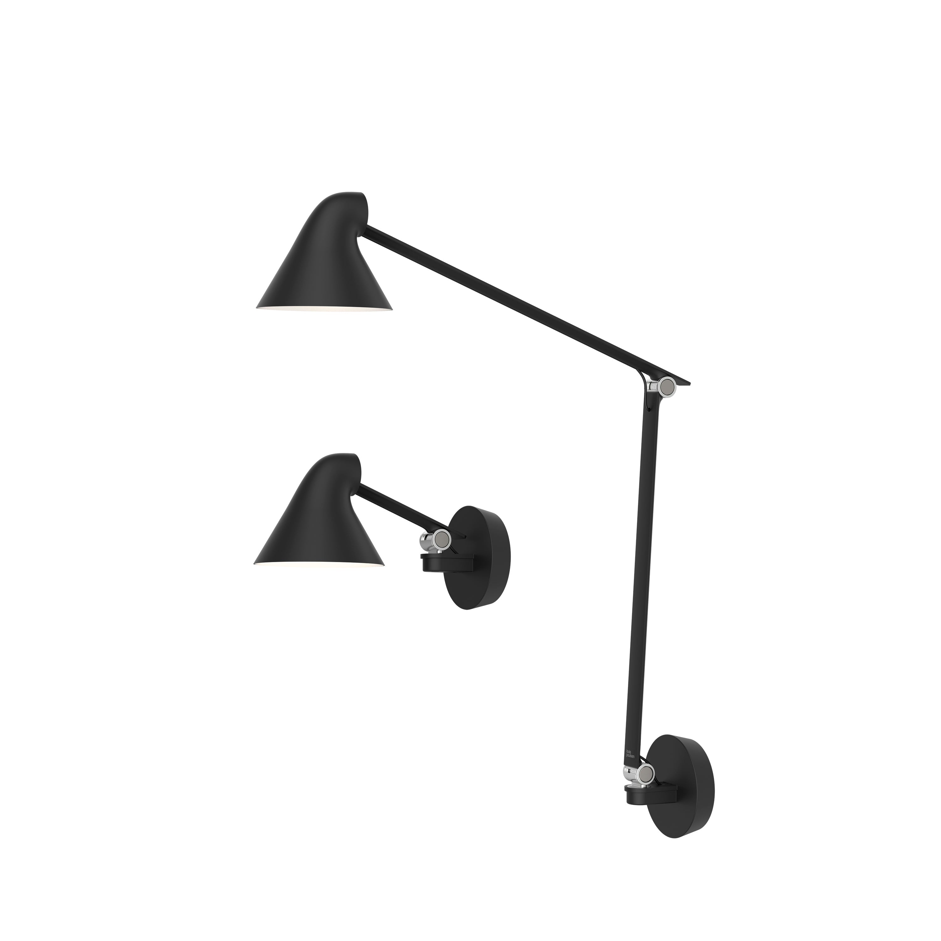 NJP Wall Box Lamp: Long + Black + Short + Black