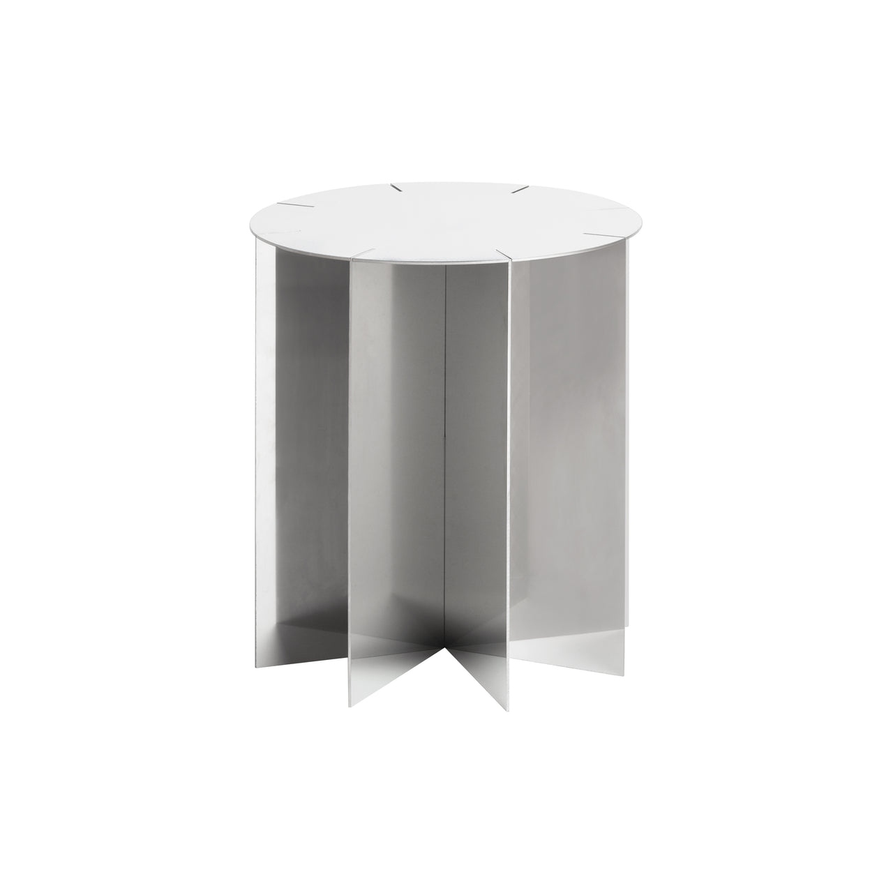 NM04 Side Table: Inox Steel