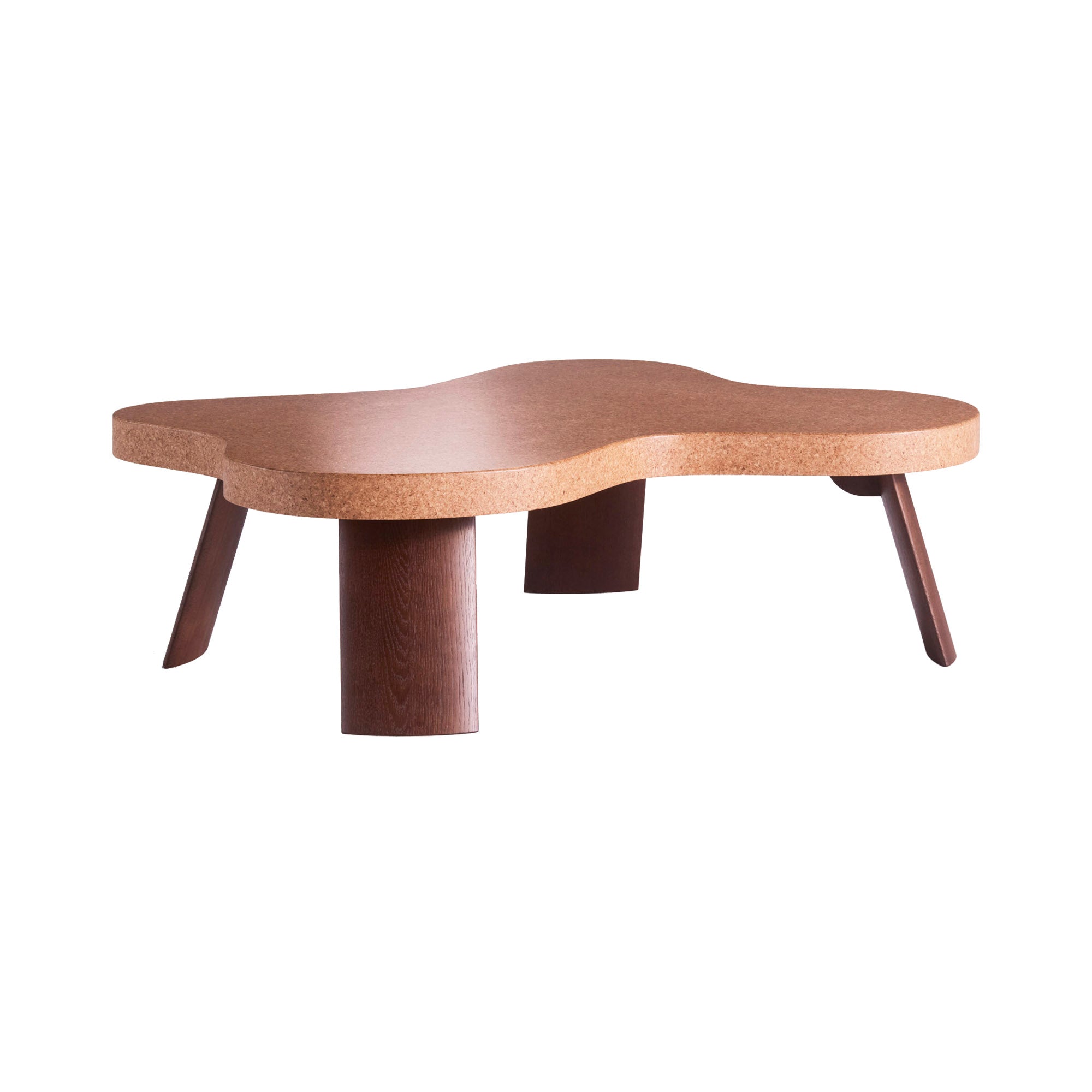 Amoeba Coffee Table: Lacquered Dark Oak