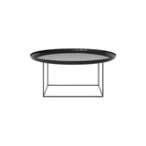 Duke Coffee Table: Large + Lacquared Obsidian Black