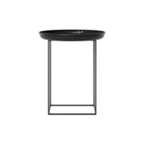 Duke Side Table: Lacquared Obsidian Black