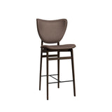 Elephant Bar + Counter Chair: Front Upholstered + Counter + Dark Smoked Oak