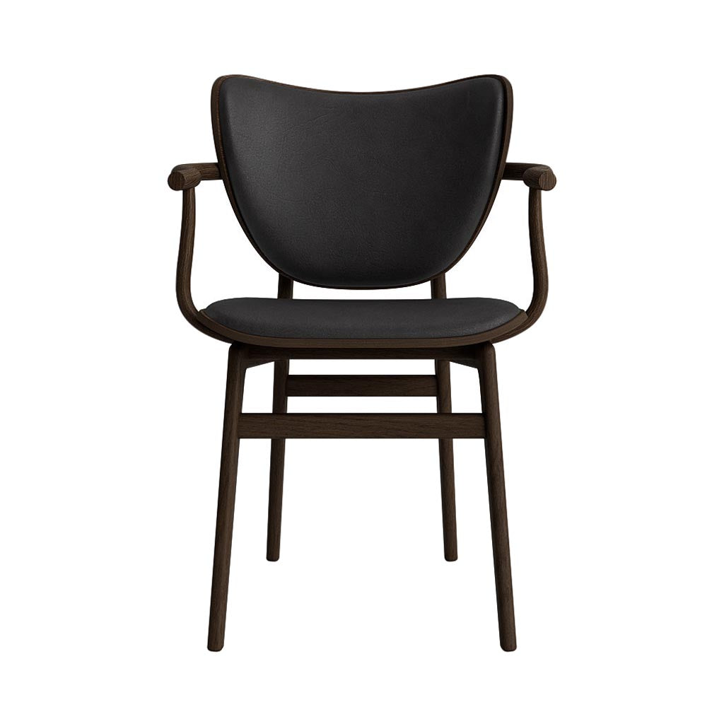 Elephant Armchair: Front Upholstered + Dark Smoked Oak
