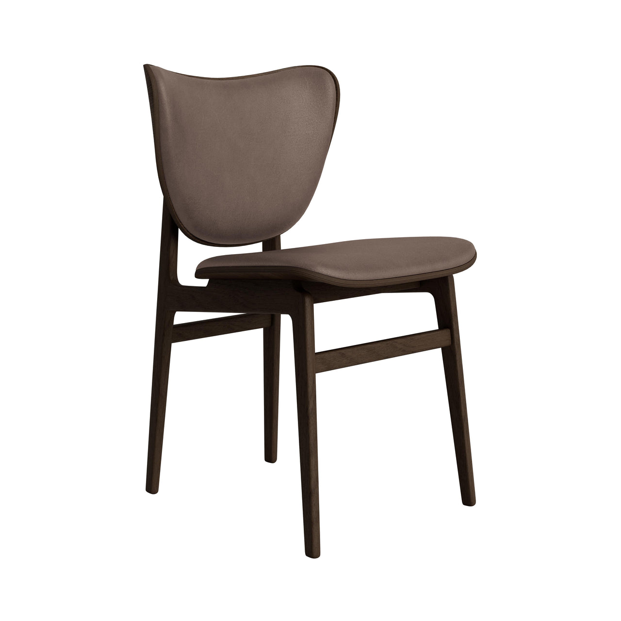 Elephant Chair: Front Upholstered + Dark Smoked Oak
