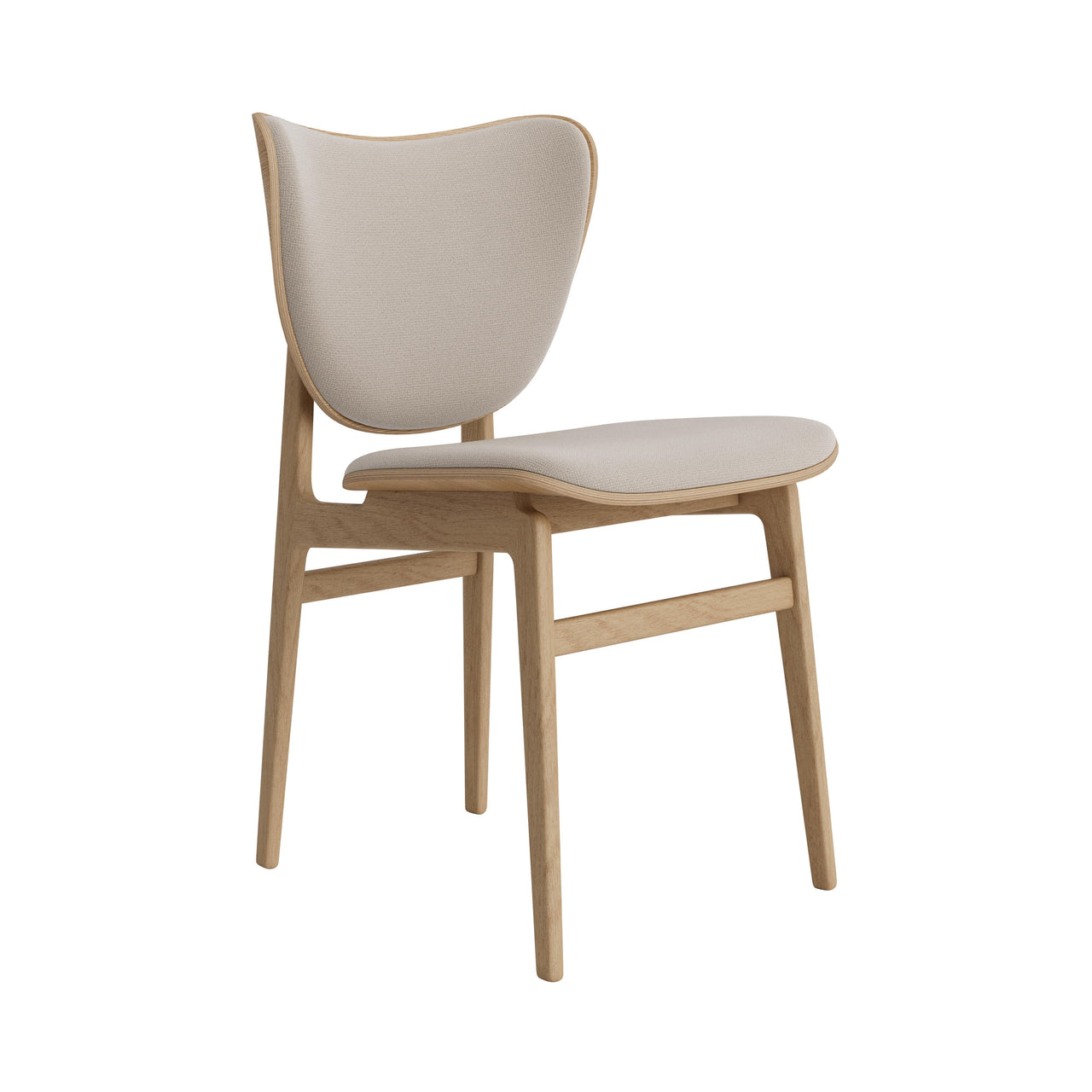 Elephant Chair: Front Upholstered +  Natural Oak