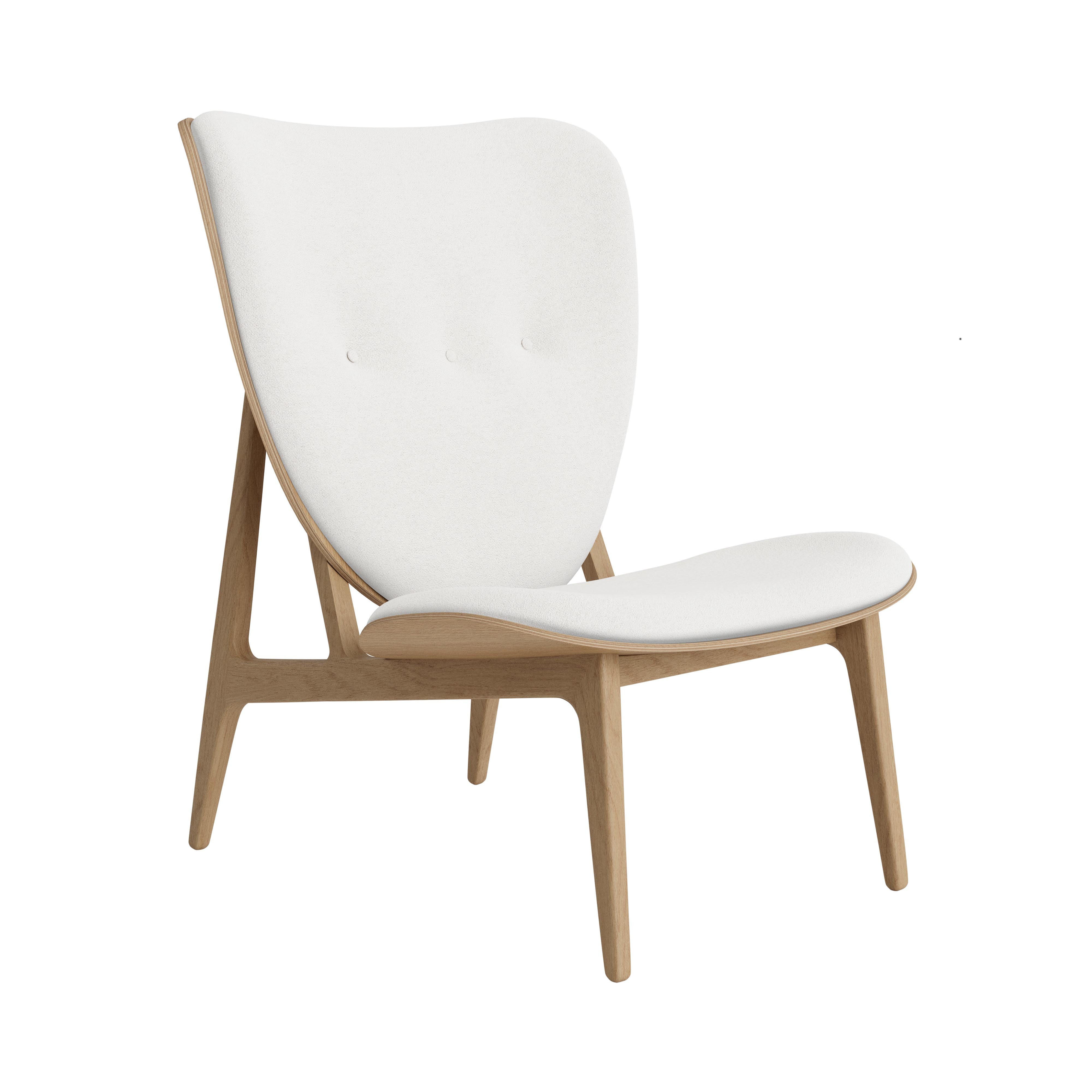 Elephant Lounge Chair: Front Upholstered + Natural Oak