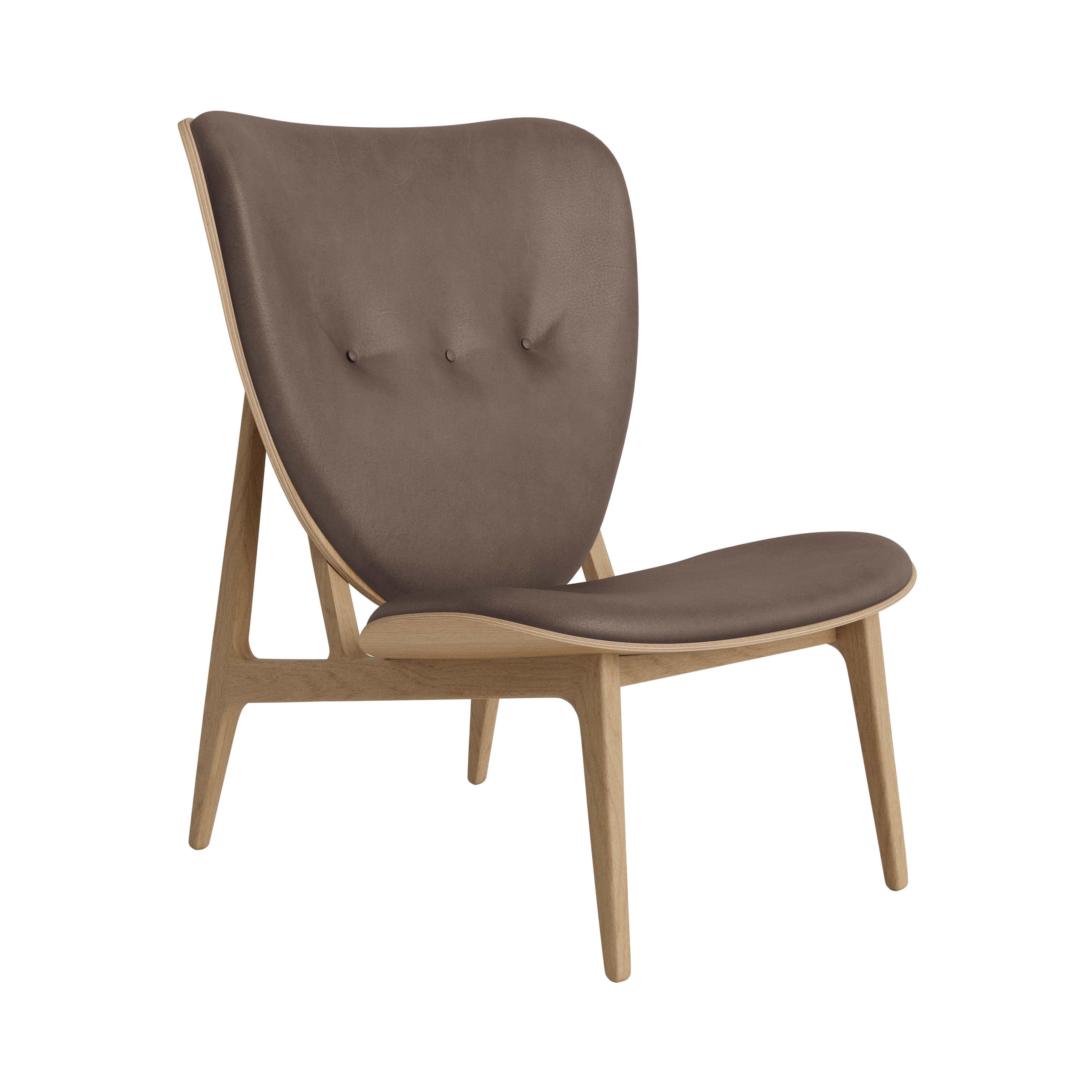 Elephant Lounge Chair: Front Upholstered + Natural Oak