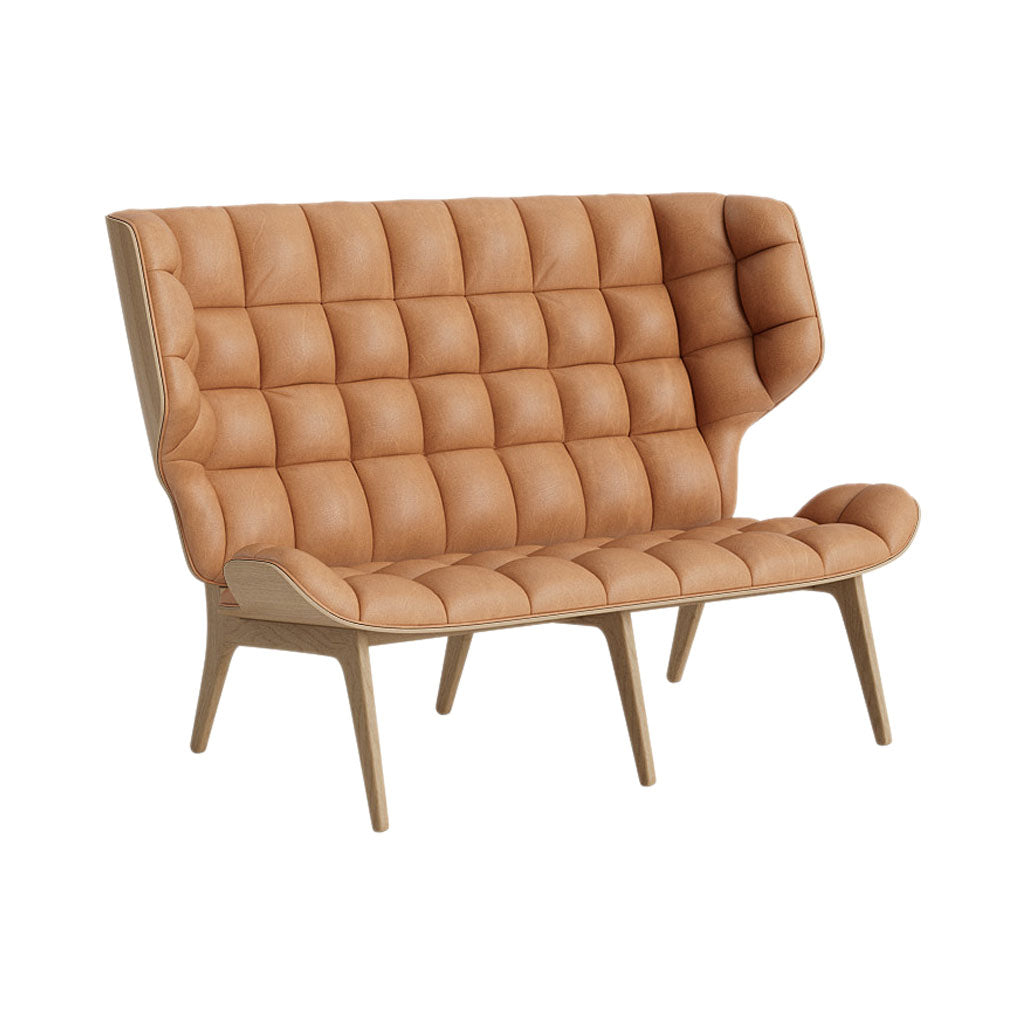 Mammoth Sofa: Front Upholstered + Natural Oak