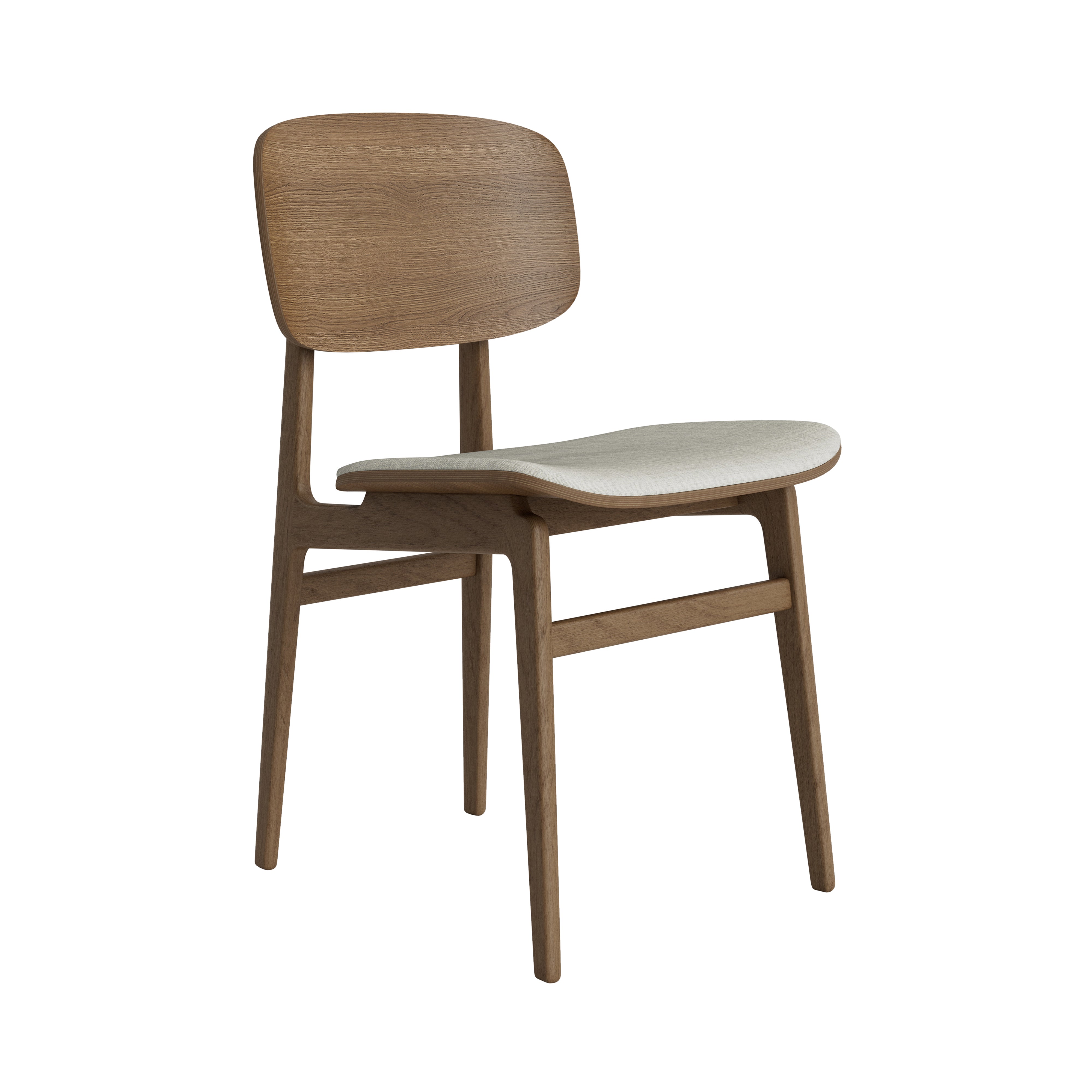 Ny11 Chair: Seat Upholstered + Light Smoked Oak