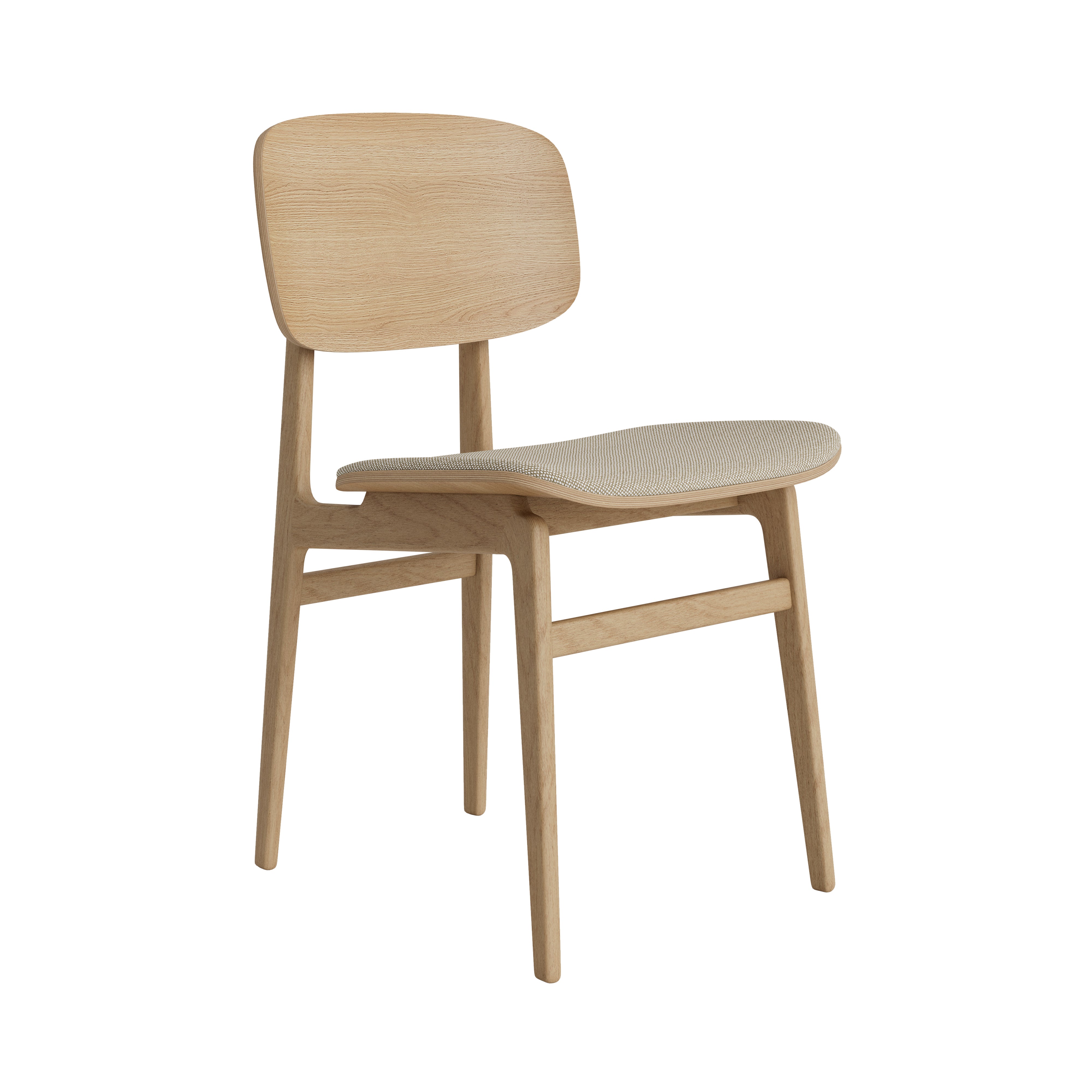 Ny11 Chair: Seat Upholstered + Natural Oak