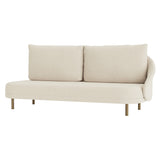 New Wave Sofa: Brass + Open Ended- Left