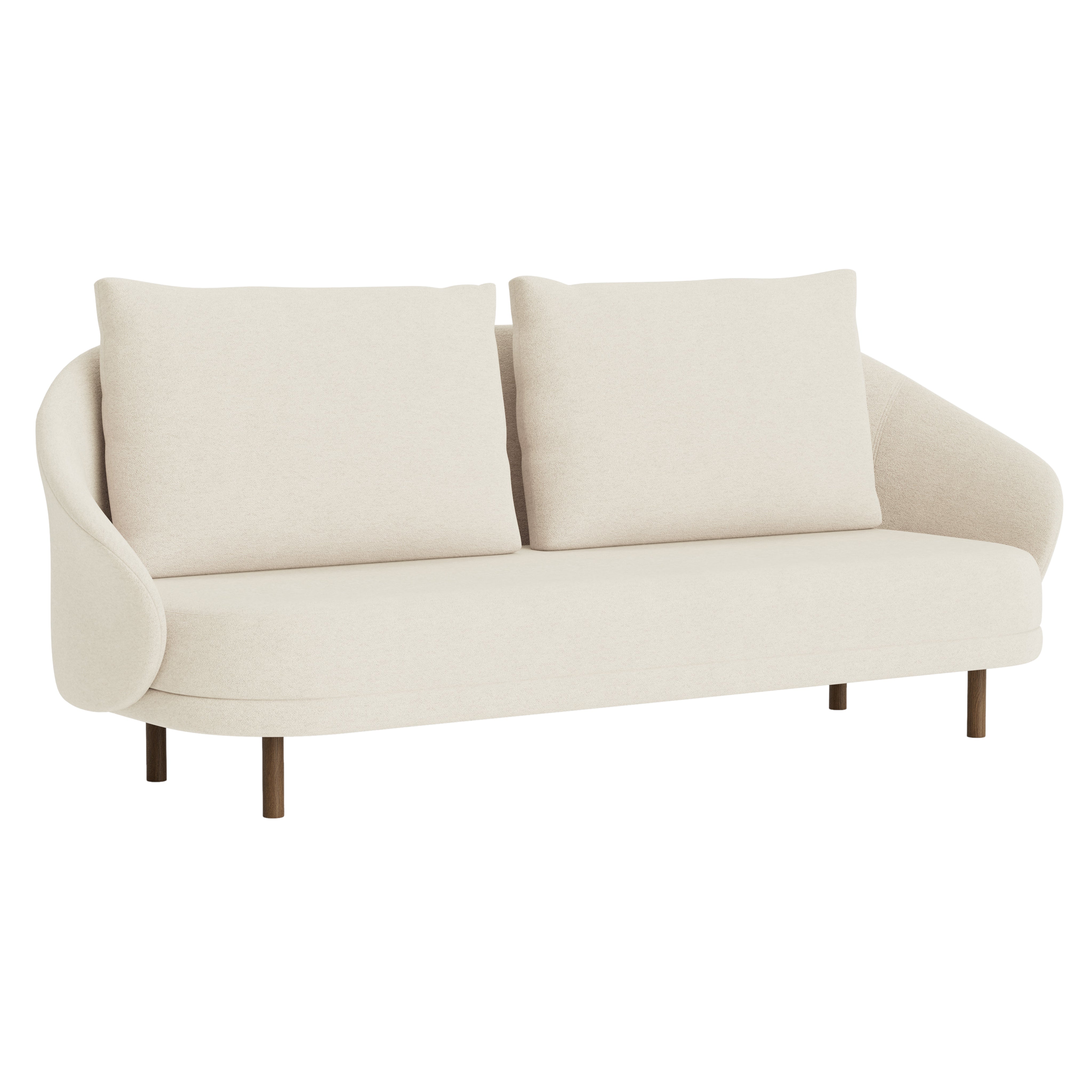 New Wave 2.5 Seater: Upholstered + Light Smoked Oak