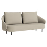 New Wave 2.5 Seater: Upholstered + Black Oak