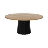 Container Round Table: Extra Large + Bodhi Cover + Natural Oil + Black