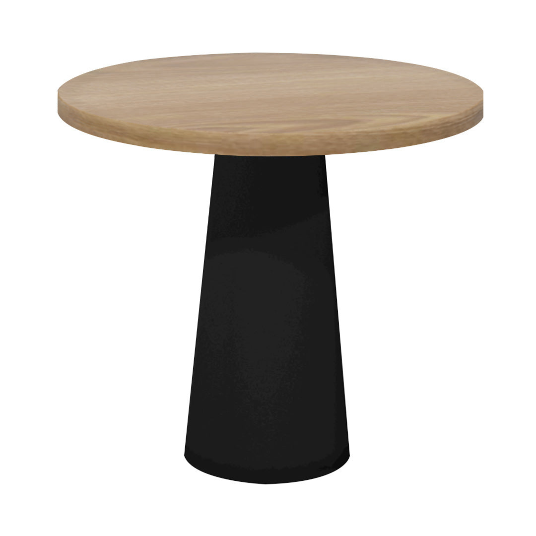 Container Round Table: Extra Small + Natural Oil + Black